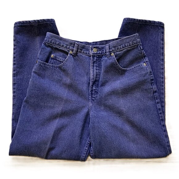 Lee Purple Denim Jeans High Rise Taper Leg Vintage 90s Waist 31 - Picture 1 of 8